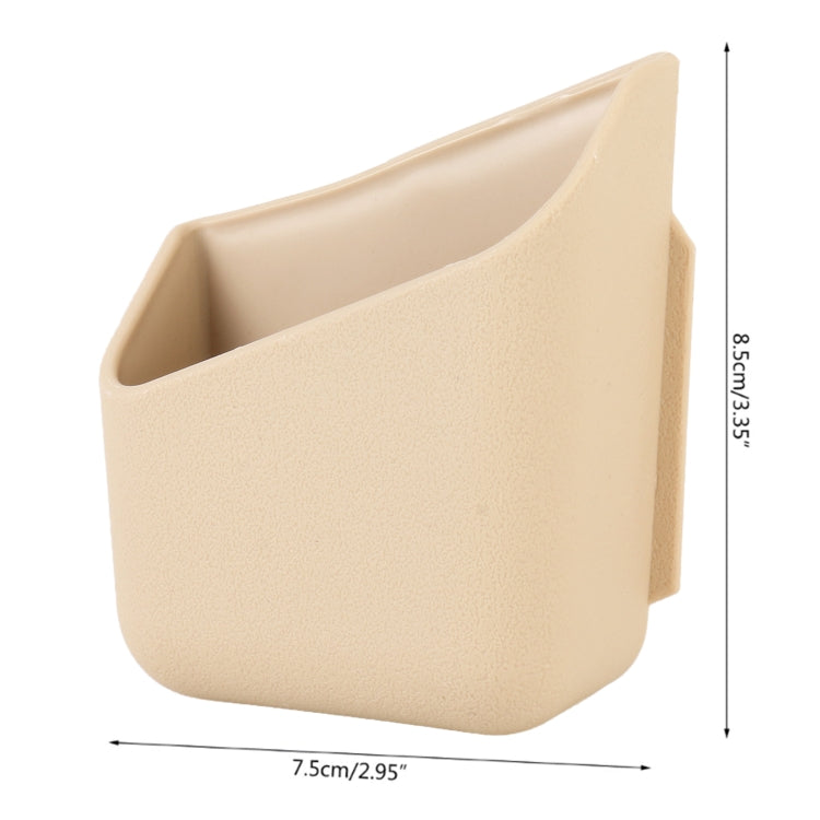 KMS-933 1 Pair Car Multifunctional Adhesive Storage Box Glasses Cellphone Storage Box (Beige) by buy2fix