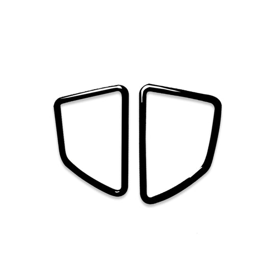 2pcs / Set Car Left Drive Dashboard Air Outlet Frame Decorative Sticker for BMW X5 E70 / X6 E71 2008-2013, Left and Right Drive Universal(Black) by buy2fix