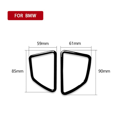 2pcs / Set Car Left Drive Dashboard Air Outlet Frame Decorative Sticker for BMW X5 E70 / X6 E71 2008-2013, Left and Right Drive Universal(Black) - In Car by buy2fix | Online Shopping UK | buy2fix