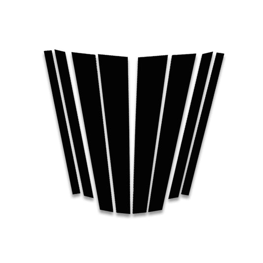 Car B Pillar Decorative Sticker for BMW X5 E70 2008-2013, Left and Right Drive Universal(Black) by buy2fix