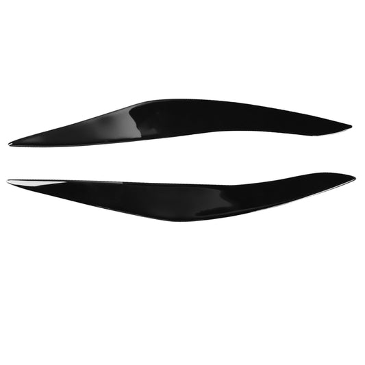 Pair Car Lamp Eyebrow Soft Decorative Sticker for BMW 5 Series F10 2010-2013(Black) by buy2fix