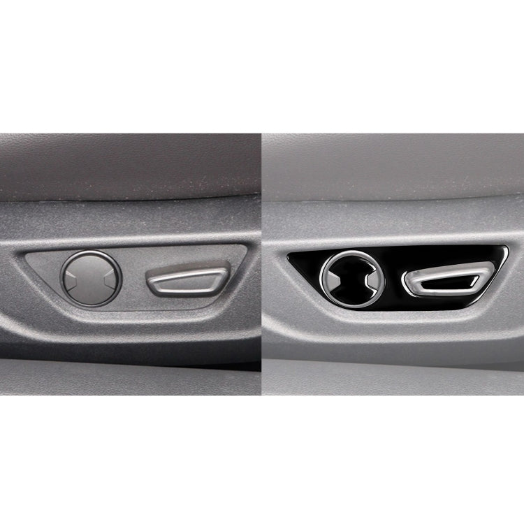 For Ford Mustang 2015-2020 Car Seat Adjustment Button Decorative Sticker, Right Drive (Black) - In Car by buy2fix | Online Shopping UK | buy2fix