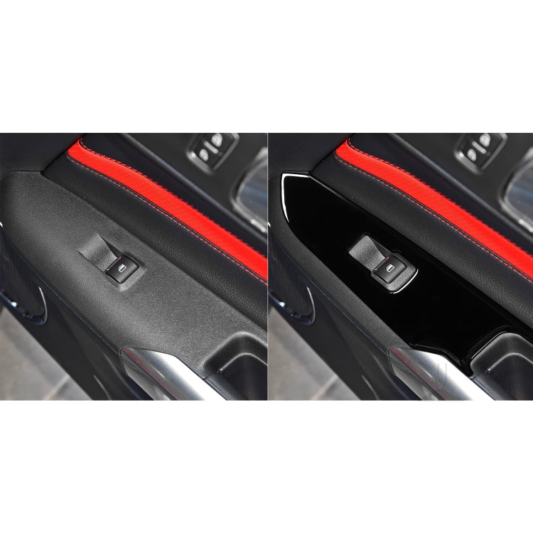 For Ford Mustang 2015-2020 Car Window Lift Panel Decorative Sticker, Left Drive (Black) - In Car by buy2fix | Online Shopping UK | buy2fix