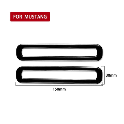 For Ford Mustang 2015-2020 Car Door Air Outlet Decorative Sticker, Left and Right Drive Universal(Black) - In Car by buy2fix | Online Shopping UK | buy2fix