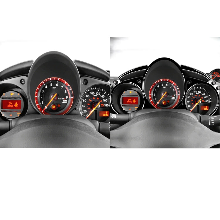 For Nissan 370Z Z34 2009- 5 in 1 Car Speed Dashboard Decorative Sticker, Left and Right Drive Universal (Black) - In Car by buy2fix | Online Shopping UK | buy2fix