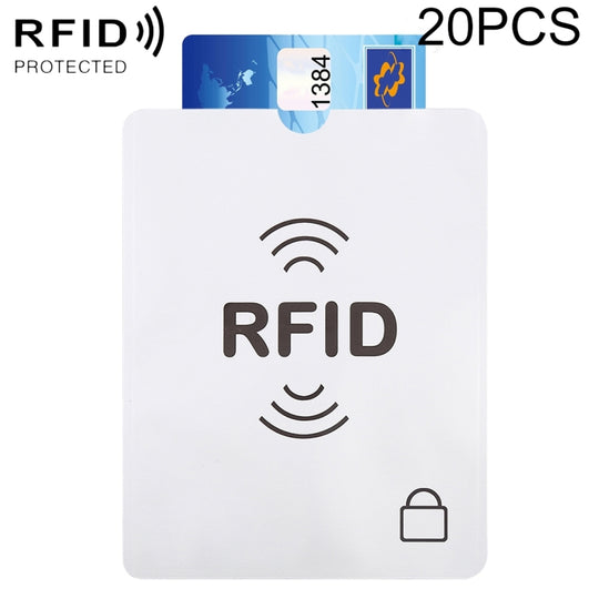 100pcs Aluminum Foil Anti Theft RFID Blocking Sleeve Passport Passbook Protector, Size: 13.5*10.5cm