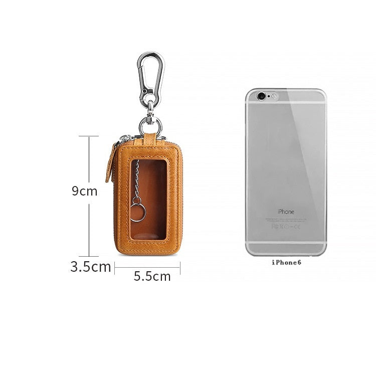 TP-9009 Double-deck Multi-function Car Key Bag(Coffee) - Car Key Cases by buy2fix | Online Shopping UK | buy2fix