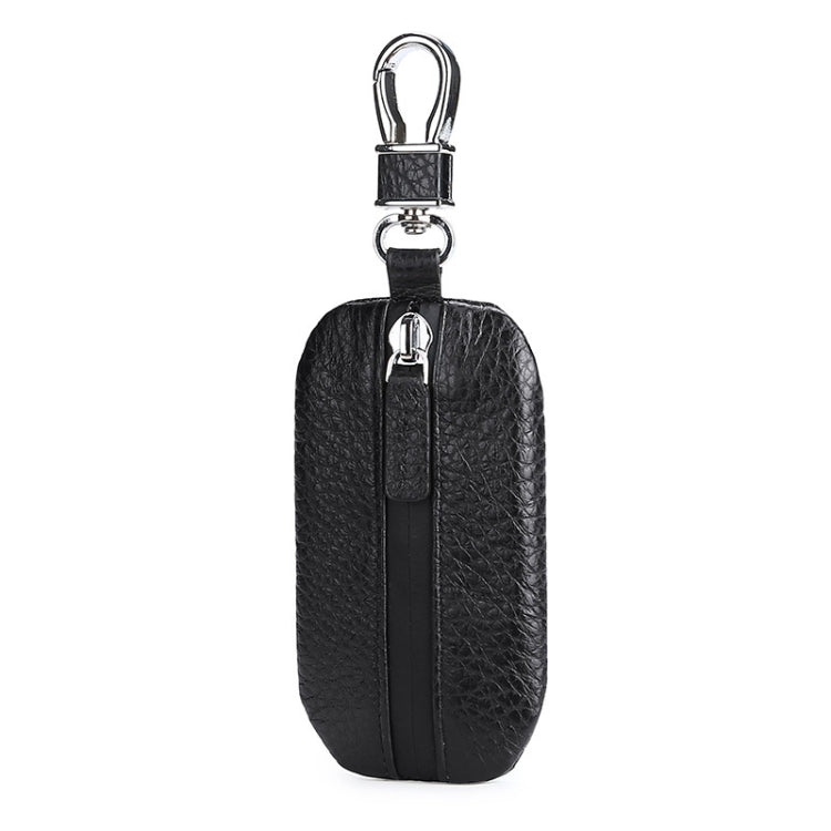 TP-9016 Litchi Texture Waterproof Zipper Car Key Bag (Black) - Car Key Cases by buy2fix | Online Shopping UK | buy2fix