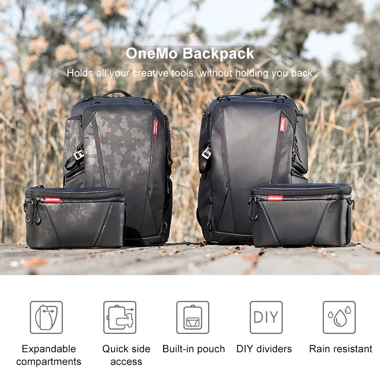 PGYTECH P-CB-020 2 in 1 Waterproof  Shockproof Outdoor Dual Shoulders Backpack + Single Shoulder Bag (Black) - Camera Accessories by PGYTECH | Online Shopping UK | buy2fix