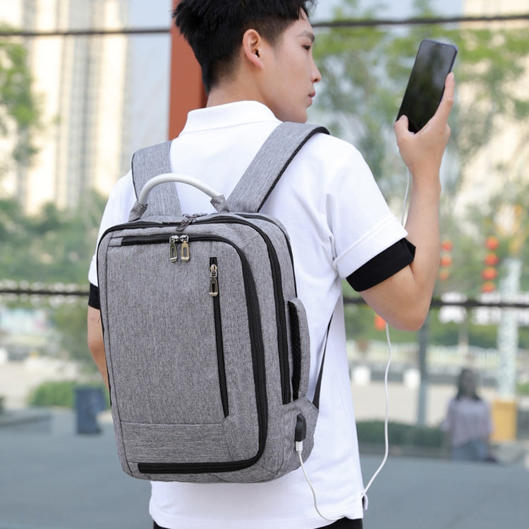 cxs-620 Multifunctional Oxford Laptop Bag Backpack (Light Grey) - Backpack by buy2fix | Online Shopping UK | buy2fix