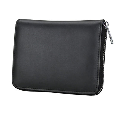Antimagnetic RFID Multi-functional Genuine Leather Card Package(Black) by buy2fix