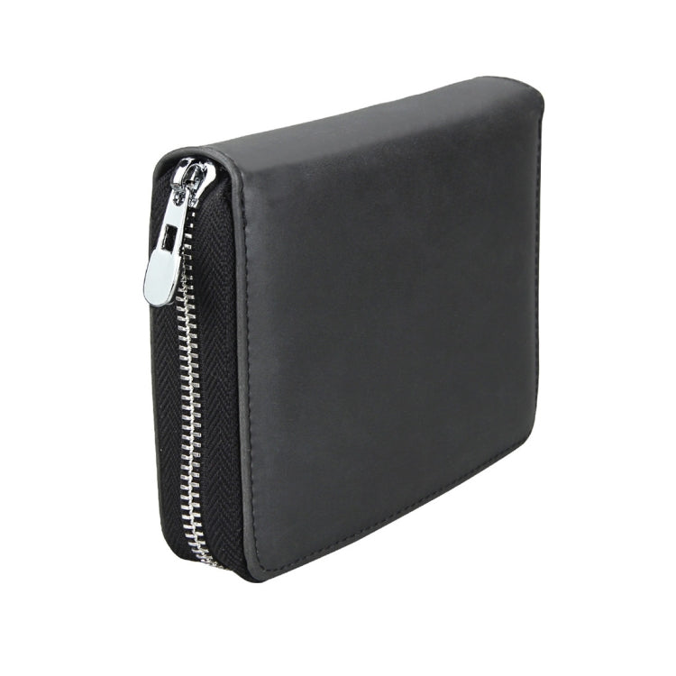 Antimagnetic RFID Multi-functional Genuine Leather Card Package(Black) by buy2fix
