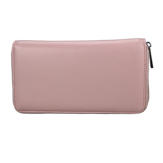 Antimagnetic RFID Large Capacity Long Style Genuine Leather Passport Package / Multifunctional and Many Card Slots Card Package(Pink) by buy2fix