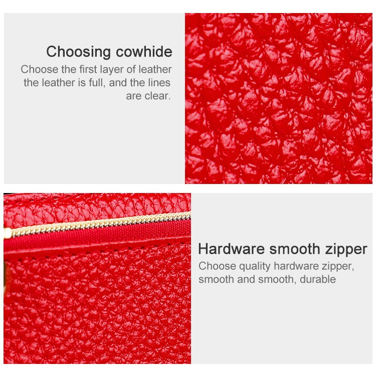 2013 Multifunctional Litchi Texture Women Large Capacity Hand Wallet with Card Slots(Purple) by buy2fix