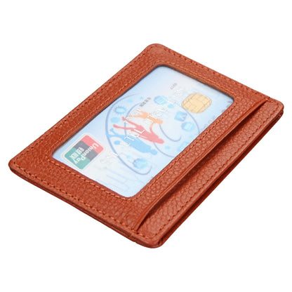 KB37 Antimagnetic RFID Litchi Texture Leather Card Holder Wallet Billfold for Men and Women (Brown) by buy2fix