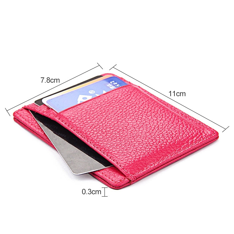 KB37 Antimagnetic RFID Litchi Texture Leather Card Holder Wallet Billfold for Men and Women (Brown) by buy2fix