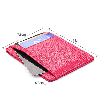 KB37 Antimagnetic RFID Litchi Texture Leather Card Holder Wallet Billfold for Men and Women (Brown) by buy2fix