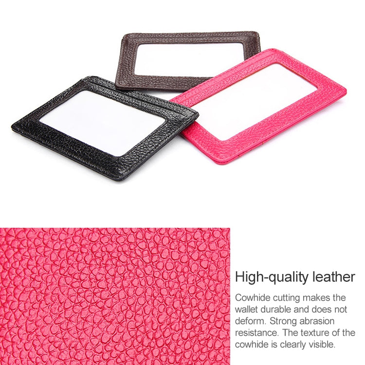 KB37 Antimagnetic RFID Litchi Texture Leather Card Holder Wallet Billfold for Men and Women (Brown) by buy2fix