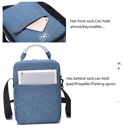 Shockproof Waterproof Single Shoulder Storage Travel Carrying Cover Case Box  for DJI Mavic 2 Pro / Zoom and Accessories(Blue) - DJI & GoPro Accessories by buy2fix | Online Shopping UK | buy2fix