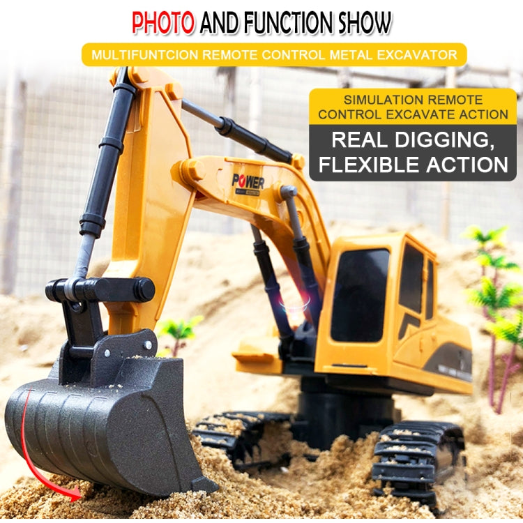 258-1 5 Channel 2.4G 1/24RC Remote-controlled Engineering Plastic Excavator Charging RC Car - RC Cars by buy2fix | Online Shopping UK | buy2fix