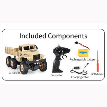 JJR/C 1:18 2.4Ghz 4 Channel Remote Control Dongfeng 7 Six-wheeled Armor Truck Vehicle Toy(Yellow) - RC Cars by JJR/C | Online Shopping UK | buy2fix