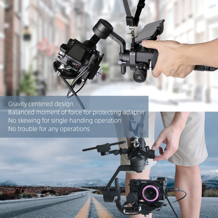 Sunnylife RO-Q9228 Handheld Gimbal Special Lanyard Shoulder Strap + Fixed Ring Hang Buckle for DJI RONIN-SC - DJI & GoPro Accessories by Sunnylife | Online Shopping UK | buy2fix