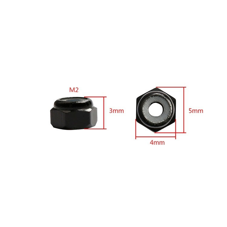 100 PCS iFlight M2 / M3 6061 Aluminum Screw Nuts Nylon Insert Self Lock Nut for RC FPV Racing Drone Accessories(Black) - Toys & Hobbies by IFLIGHT | Online Shopping UK | buy2fix