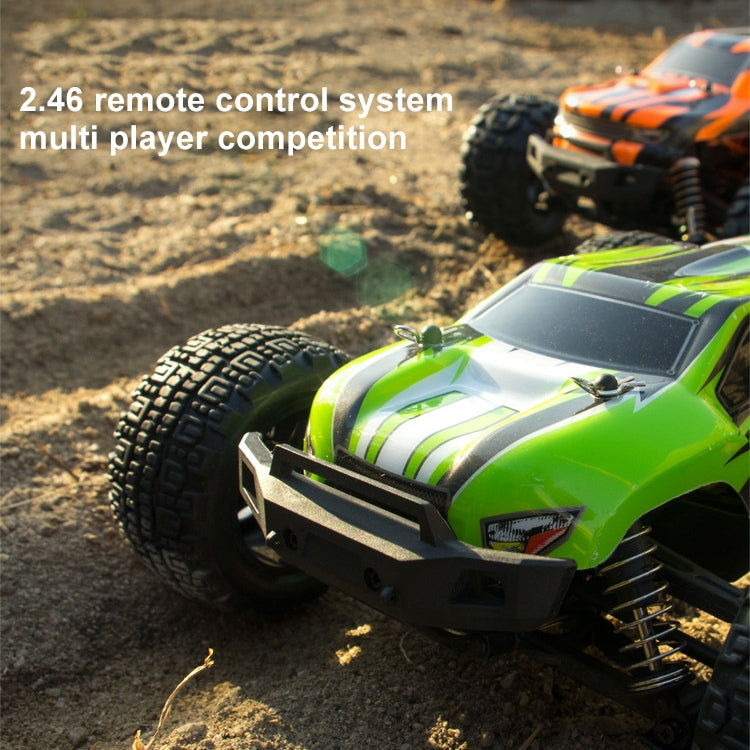 SG-1601 Brush Version 2.4G Remote Control Competitive Bigfoot Off-road Vehicle 1:16 Sturdy and Playable Four-wheel Drive Toy Car Model with LED Headlights & Head-up Wheels (Orange) - RC Cars by buy2fix | Online Shopping UK | buy2fix