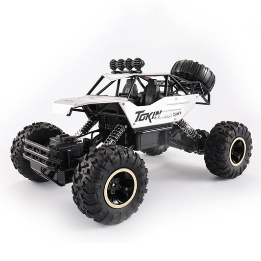 HD6026 1:12 Large Alloy Climbing Car Mountain Cross-country Four-wheel Drive Remote Control Car Toy, Size: 37cm(Silver) by buy2fix