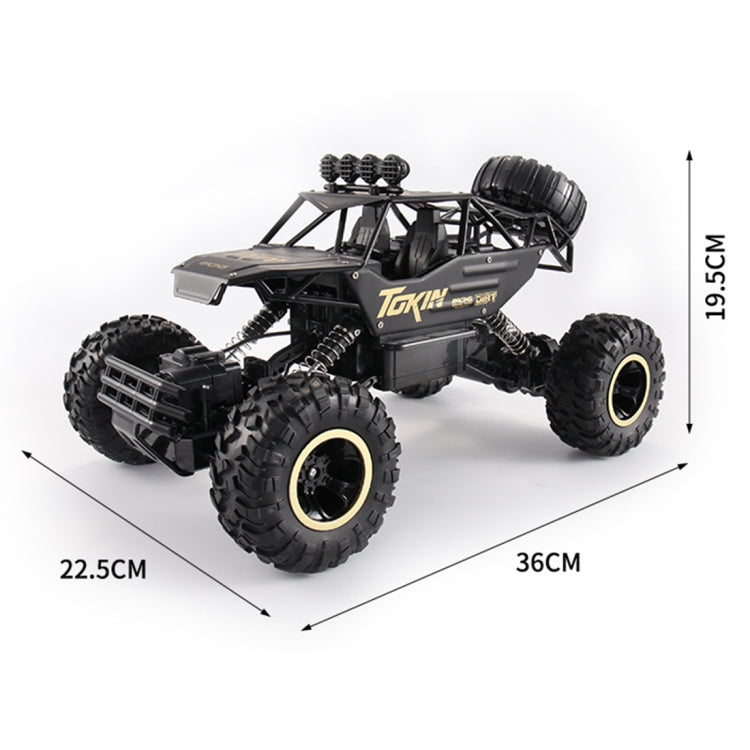 HD6026 1:12 Large Alloy Climbing Car Mountain Bigfoot Cross-country Four-wheel Drive Remote Control Car Toy, Size: 37cm(Red) - RC Cars by buy2fix | Online Shopping UK | buy2fix