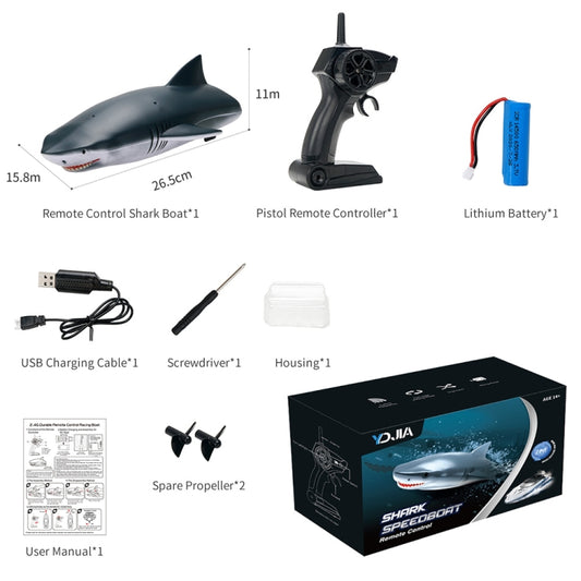 YDJ-818 2.4G RC Shark Boat Remote Control Boats by buy2fix