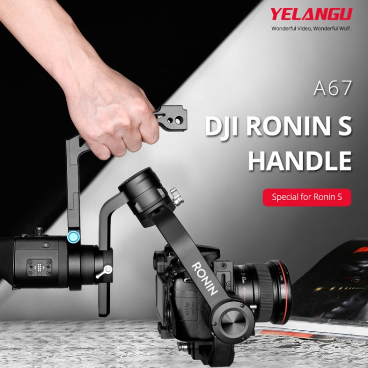 YELANGU A67 Lifting Handle Pot Handheld Stabilizer Extension Mount for DJI Ronin S (Black) - DJI & GoPro Accessories by YELANGU | Online Shopping UK | buy2fix