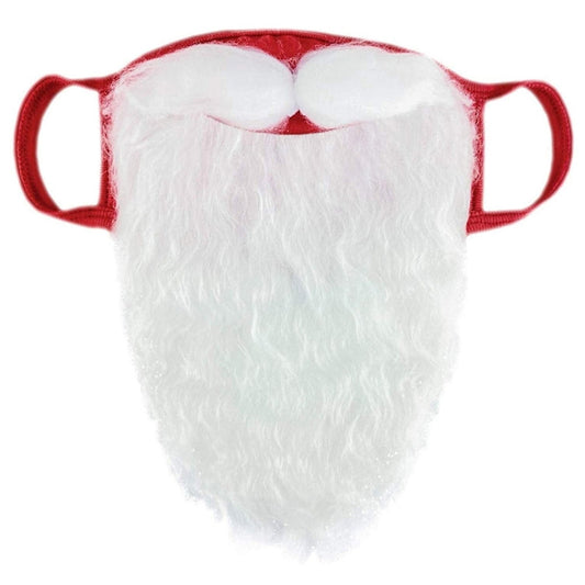 Santa Claus Beard Dustproof Cotton Mask Christmas Funny Dress Up Ornaments by buy2fix