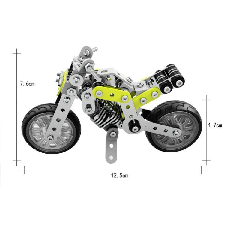 MoFun SW-003 188 PCS DIY Stainless Steel Street Motorcycle Assembling Blocks - Building Blocks by MoFun | Online Shopping UK | buy2fix