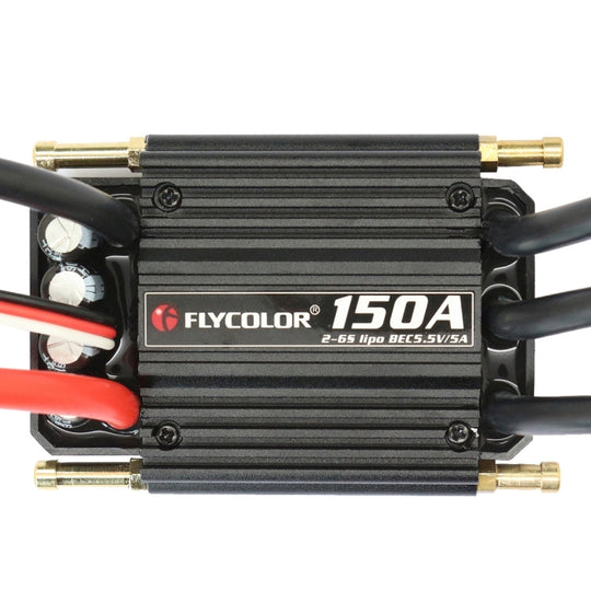 Contrôleur de vitesse électronique étanche Flycolor Flymoster série 150A 2-6S pour bateau RC