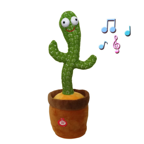 Electric Dancing Cactus Singing Holiday Gift Doll for Children with 120 English Songs by buy2fix