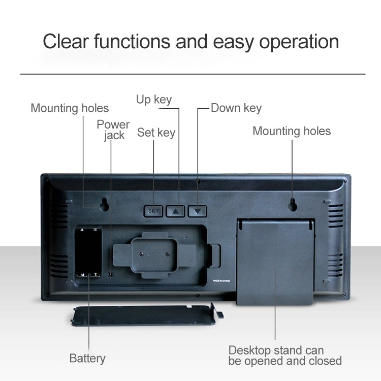 Wall Clock Summer Time Large Screen Clock Living Room Decoration by buy2fix