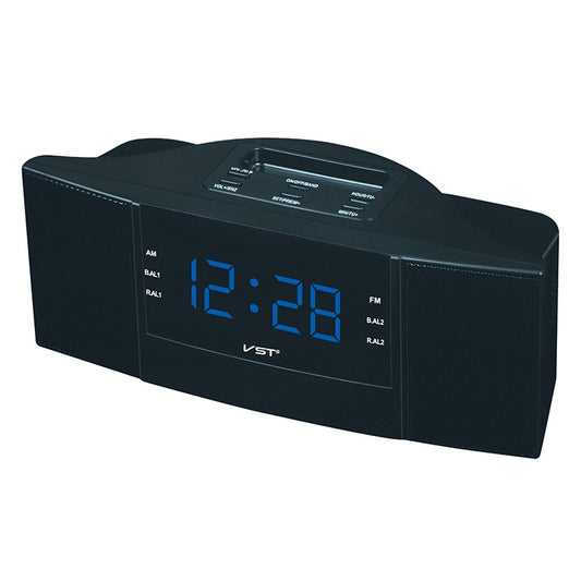 Clock Controlled Radio LED Clock AM / FM Digital Gift(Blue) - Alarm Clocks by buy2fix | Online Shopping UK | buy2fix