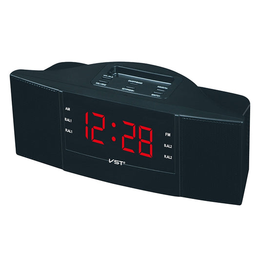 Clock Controlled Radio LED Clock AM / FM Digital Gift(Red) - Alarm Clocks by buy2fix | Online Shopping UK | buy2fix