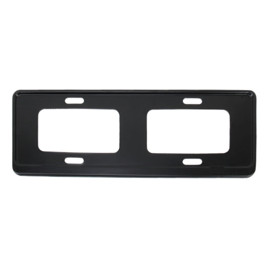 2 PCS Car License Plate Frames Stainless Steel License Plate Frame(Black) by buy2fix