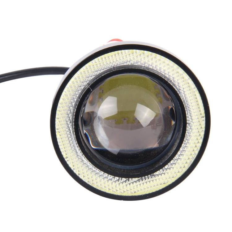 3.0 inch DC 12V 10W 900LM 6500K Car Angel Eyes Fog Lamp Foglight(White Light + White Light) - Fog / Driving Lights by buy2fix | Online Shopping UK | buy2fix