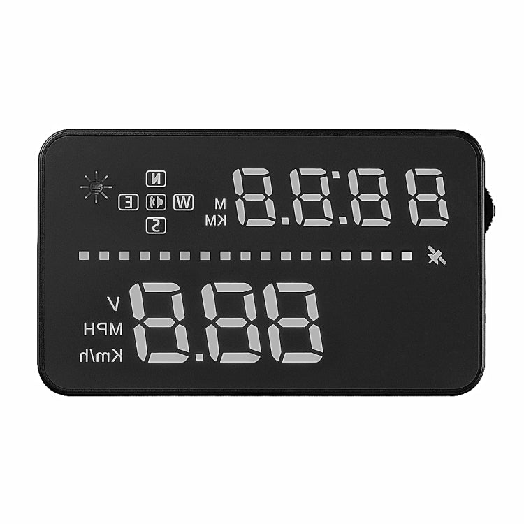 A3 3.5 inch Car GPS HUD / OBD Vehicle-mounted Gator Automotive Head Up Display Security System with Multi-color LED, Support Car Speed & Local Real Time & Driving Direction / Distance / Time & Voltage ... Sensor, Mile Switching, Over Speed Alarm Functions - Head Up Display System by buy2fix | Online Shopping UK | buy2fix