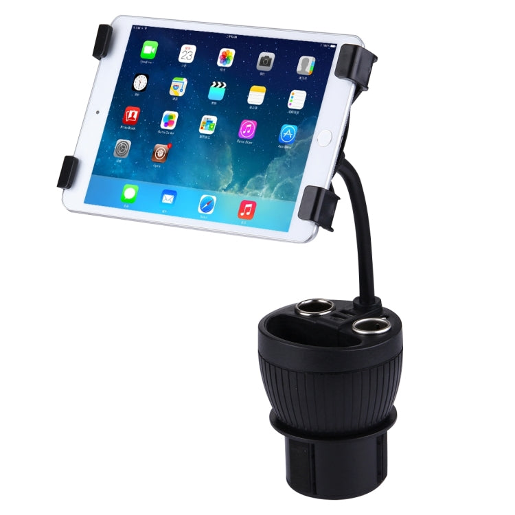 Olesson 2 in 1 Car Charger Cup Holder PowerCup Phone / Tablet Holder + 2.1A / 1A Dual-USB Ports Car Cigarette Lighter Socket Car Charger - Cigar Socket by buy2fix | Online Shopping UK | buy2fix