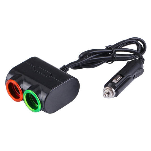 Olesson Streamlined Design 1.2A USB Car Cigarette Lighter Socket Car Charger with Color LED Light by buy2fix