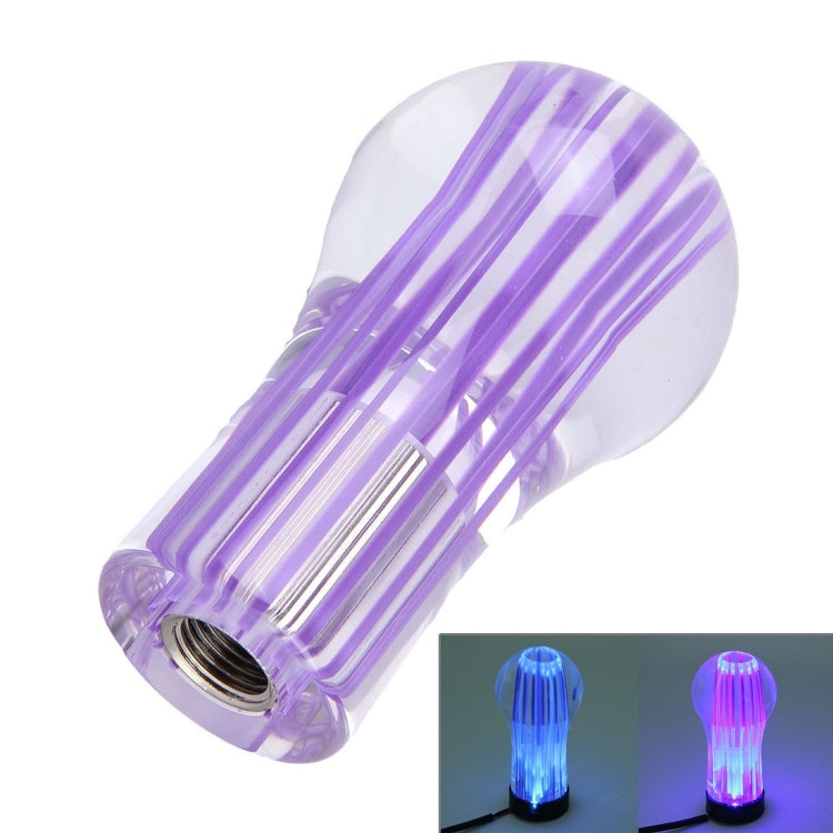 Crystal Double Light Car Breathing Racing Dash LED Magic Lamp Gear Head Shift Knob with Base, Size: 8.2 * 4.5 * 3.0 cm(Green Light + Blue Light) by buy2fix