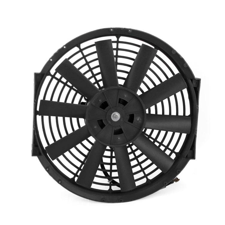 12V 80W 12 inch Car Cooling Fan High-power Modified Tank Fan Cooling Fan Powerful Auto Fan Mini Air Conditioner for Car(Black) - Heating & Fans by buy2fix | Online Shopping UK | buy2fix