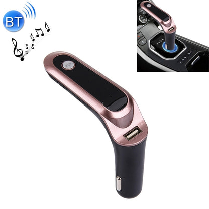 CARS7 Bluetooth Car Charger with Digital Display for Mobile Phone(Rose Gold) - Car Charger by buy2fix | Online Shopping UK | buy2fix