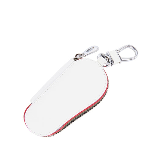 Universal Leather Crocodile Texture Waist Hanging Zipper Wallets Key Holder Bag (No Include Key)(White) by buy2fix