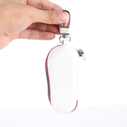 Universal Leather Crocodile Texture Waist Hanging Zipper Wallets Key Holder Bag (No Include Key)(White) - Car Key Cases by buy2fix | Online Shopping UK | buy2fix