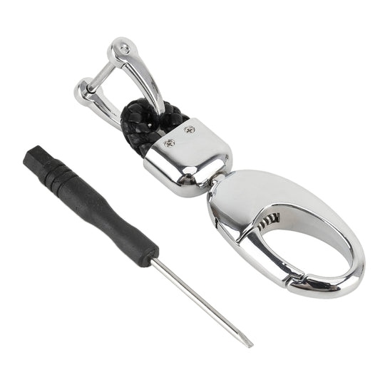 Car Metal Key Holder With Two Rings(Black)